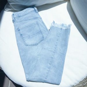 AE Highest Waist Jegging Crop with Raw Hem